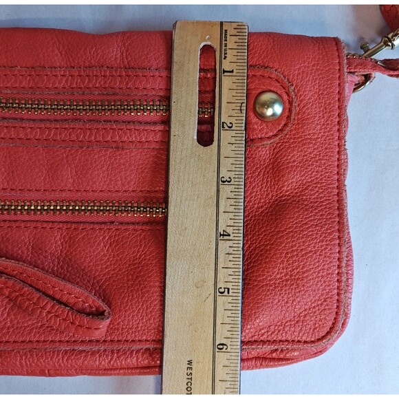 Linea Pelle Collection Crossbody Bag Womens Leather Gold Hardware Adjustable Str - Picture 13 of 13